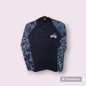 NATYFLY Longsleeve Neoprene Wetsuit Top Sz Black/Blue Sz XL.
